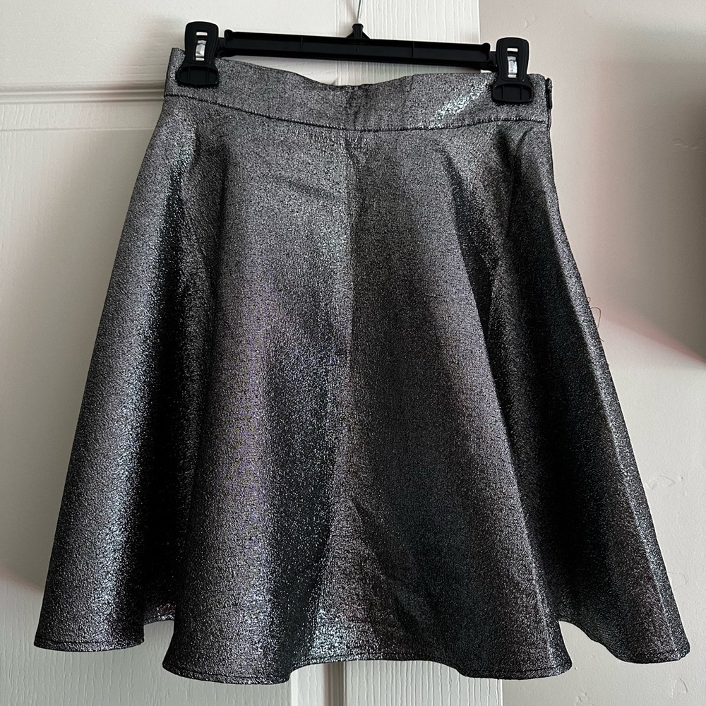 H&M Metallic High Waist Skirt